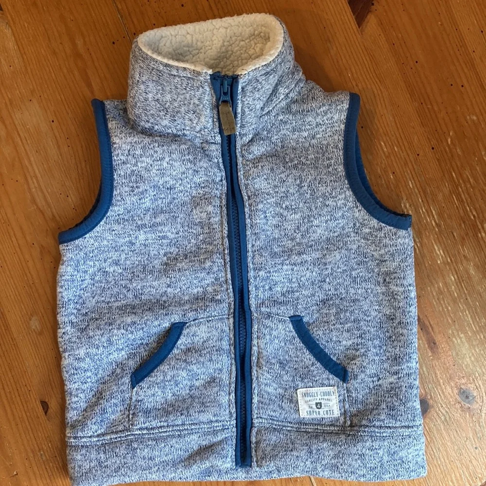 Bundle of 2 - Carters winter fleece zip up coat and vest size 18